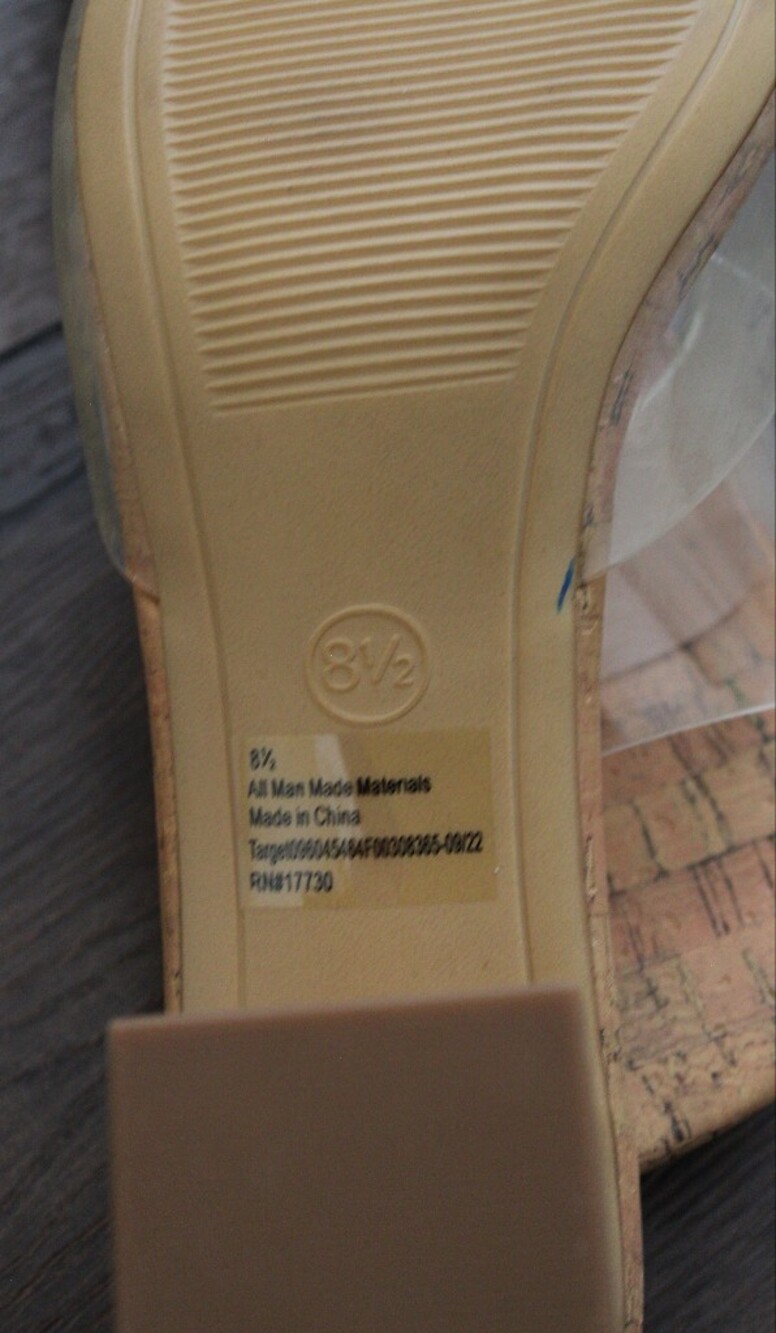 A New Day Clear Cork Block Heel Mule - Picture 10 of 10